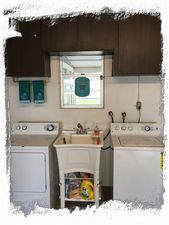 Laundry- full size washer & dryer.