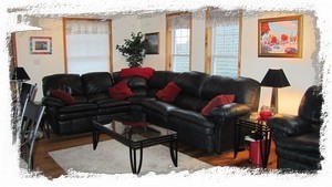 Third Floor Living Room - Sit back and relax. Couch also has pull out king bed