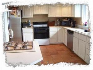 Kitchen with a view, slider to the right opens on to extra large view deck