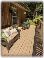 Comfy Couch Overlooks Babbling Stream 