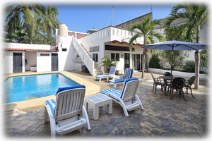 Courtyard and pool area