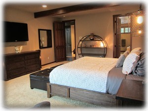 Downstairs master with king bed