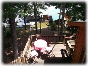 View of Deck leading to Boat House