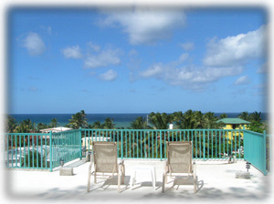 Great ocean views from our roof deck!