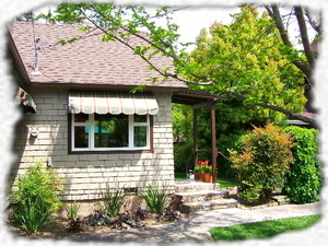 THe Carriage House shares the Keeling House grounds