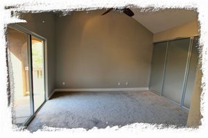 Large master with vaulted ceilings