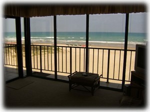 View of the gulf from Living Room