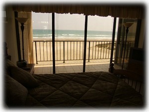 View of the beach from Master Bedroom