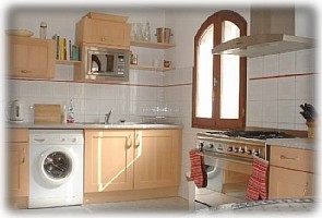 the kitchen