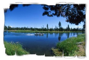 Floating the Deschutes River Oregon, Sunriver