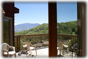 Enjoy the Fresh Mountain Air and Lovely Views on the Deck