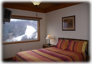 Bdrm 2 of 4 features picture perfect view of Ober Gatlinburg