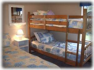 3rd Bedroom with Queen Bed and Bunk Bed