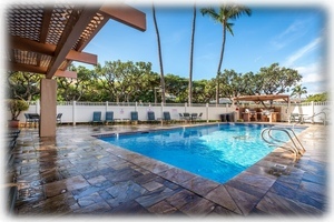 'Our' pool, just steps from the lanai.